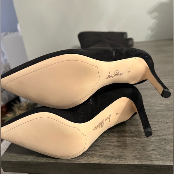 Sam Edelman over the knee black suede boots, size 7 - Picture 4 of 5